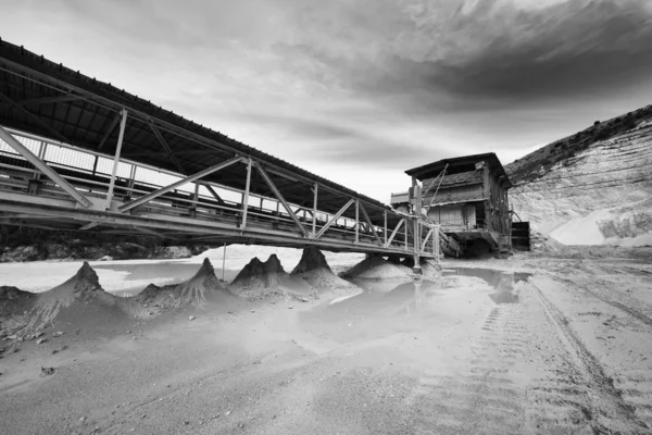 Italie, Maddaloni (Naples), mine de pierre — Photo