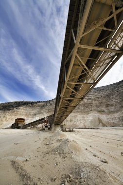İtalya, maddaloni (Napoli), taş çukur