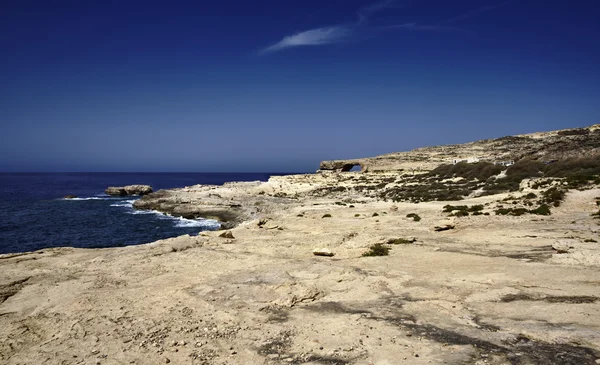 Malta Adası, gozo, ggantija tapınak kalıntıları — Stok fotoğraf