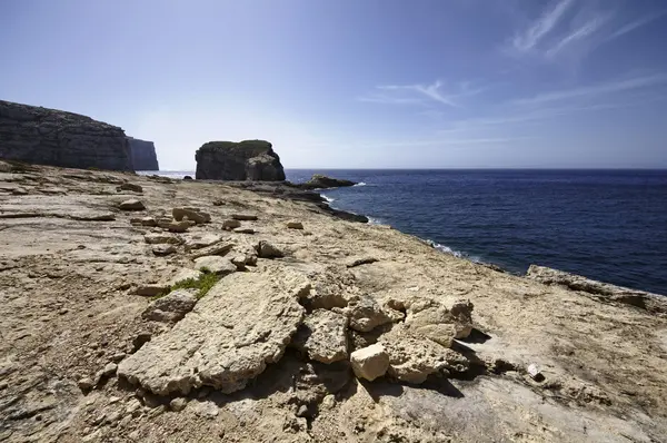 Wyspa Malta, gozo, ruiny świątynie Ggantija — Zdjęcie stockowe