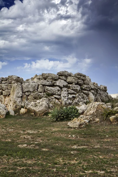 Malta Island, Gozo, the ruins of Ggantija Temples — Stock Photo, Image