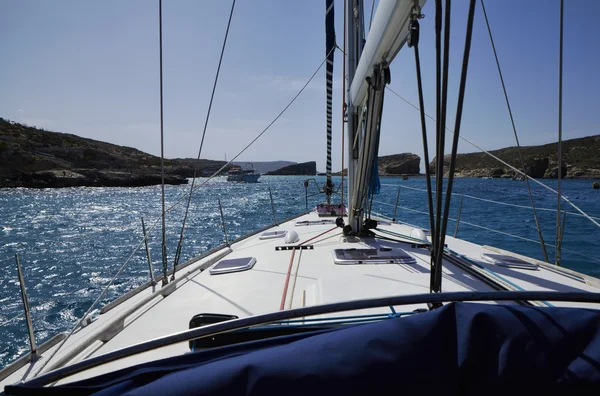 View from the sailing boat — Stock Photo, Image