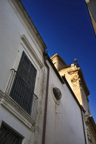 Edifício barroco, varanda antiga — Fotografia de Stock