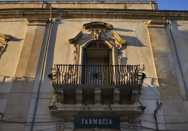 Baroque building, old balcony — Stock Photo, Image