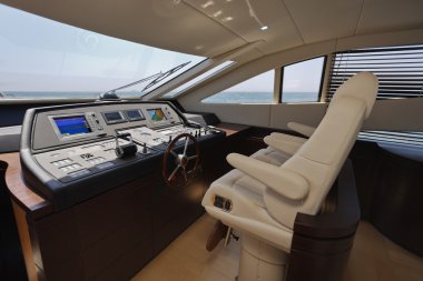 İtalya, kırıştırmaya consolle sürüş, fiumicino (rome), alfamarine 72 lüks yat