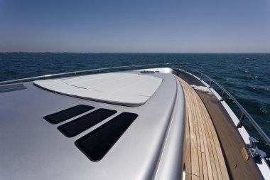 İtalya, Fiumicino (Rome), Alfamarine 72 lüks yat, yay ve sundeck