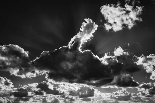 Italy, Sicily, Mediterranean sea, stormy clouds on the Sicily Channel in winter — Stock Photo, Image