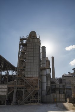 İtalya, maddaloni (Napoli), çimento fabrikası