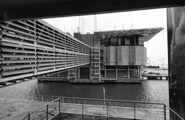 Portugal, lisbon, lisbon oceanarium (ocean rio de lisboa), entworfen vom amerikanischen architekten peter chermeyeff — Stockfoto