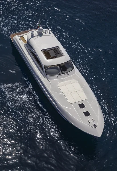 Luxury yacht, aerial view — Stock Photo, Image