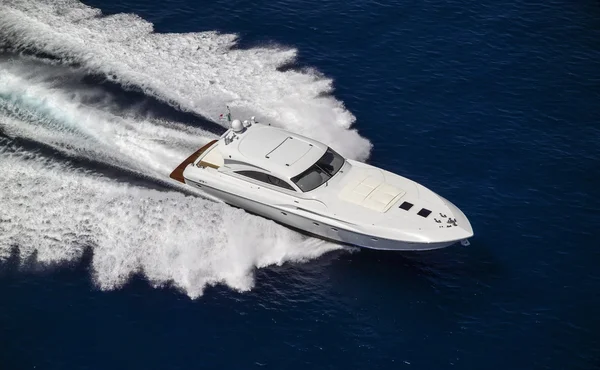 Yacht di lusso, vista aerea — Foto Stock