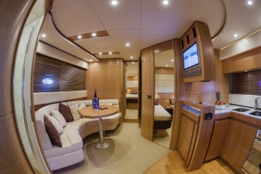 rizzardi 63ht lüks yat, yemek