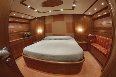 Lüks Yat rizzardi teknema 65 üzerinde yatak odası