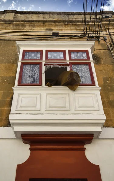 Malta, Gozo Island, Victoria city, typical maltese windows — Stock Photo, Image