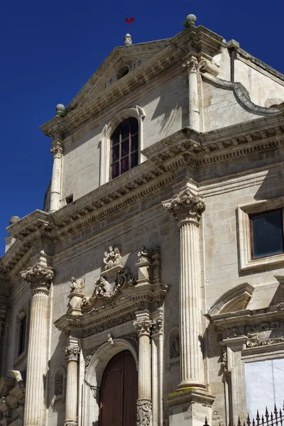 Baroque facade of the Anime Sante Del Purgatorio Church — Stock Photo, Image