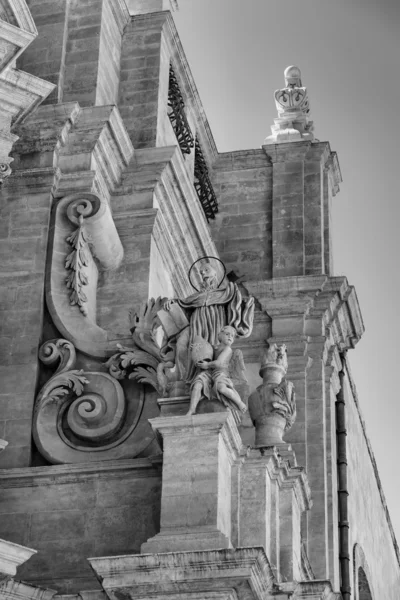 The baroque facade of St. Joseph Church — Stock Photo, Image