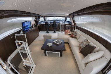 82' lüks yat, havadan görünümü