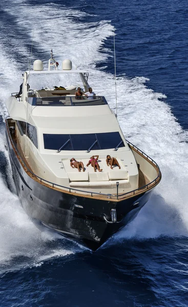 82 'yacht di lusso, vista aerea — Foto Stock