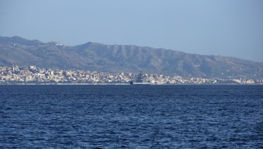 İtalya, reggio calabria şehrin panoramik görünüm
