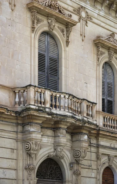 Baroque building, old balcony — Stock Photo, Image