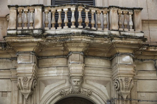 Baroque building, old balcony — Stock Photo, Image