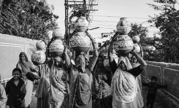 Indien, rajasthan, jaipur, indisk kvinna på bröllop — Stockfoto