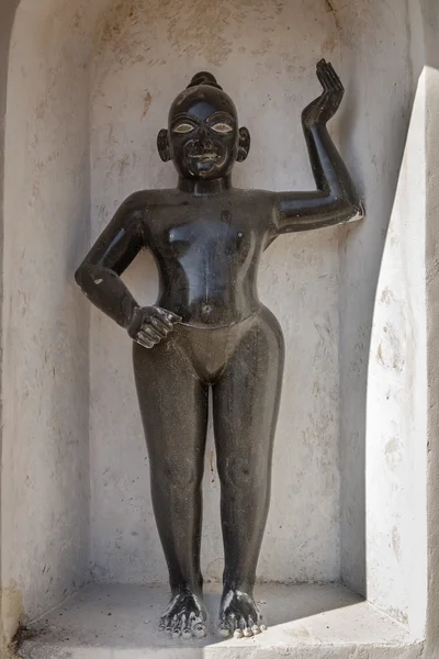 India, Rajasthan, Jaipur, Sisodia Palace, old statue — Stock Photo, Image