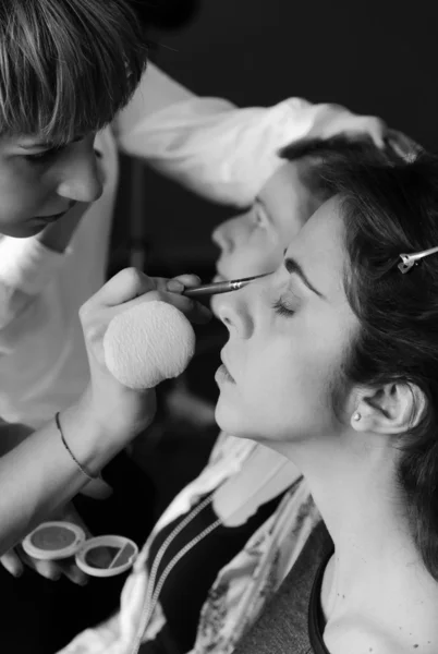 Frauen in einem professionellen Make-up-Salon, Italien, Sizilien — Stockfoto