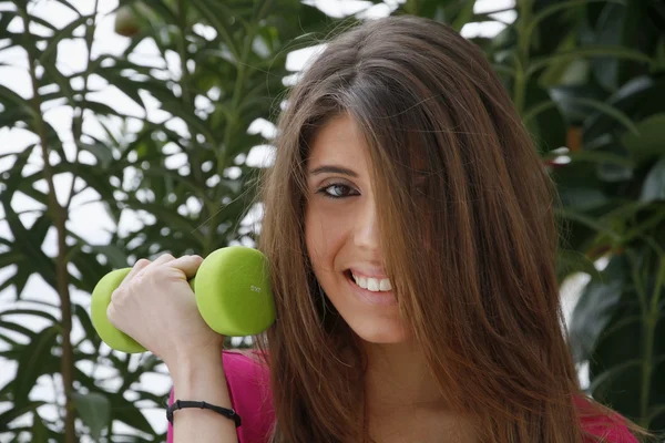 Italy, Sicily, young sportswoman's portrait — Stockfoto