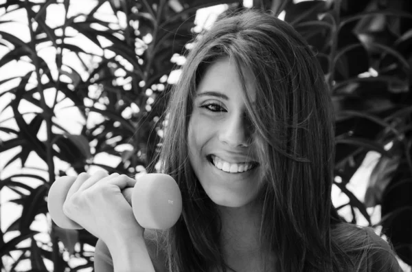 Italy, Sicily, young sportswoman's portrait — Stockfoto