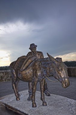 İtalya, Toskana, pitigliano, bronz heykel