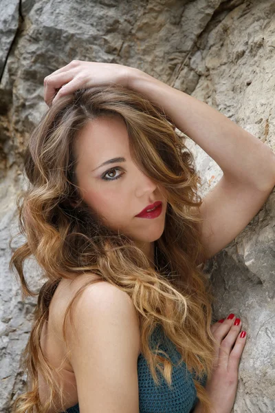 Italy, Sicily, young girl portrait — Stock Photo, Image