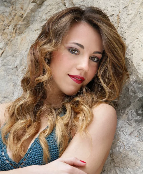 Italy, Sicily, young girl portrait — Stock Photo, Image