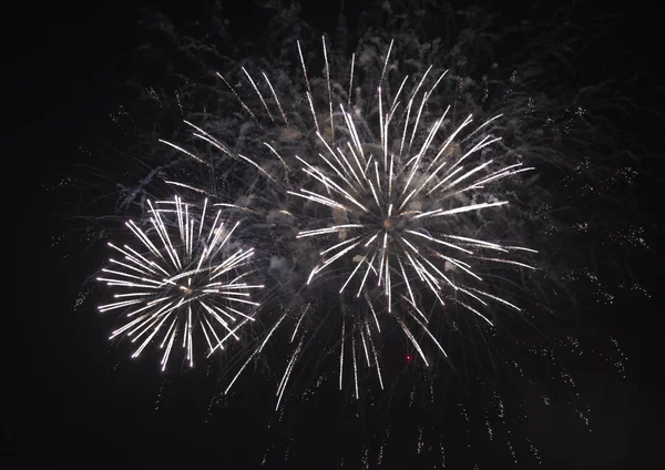 Feux d'artifice sur la plage — Photo