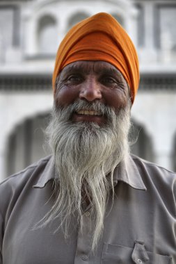 bir hindu Tapınağı içinde Hint sadhu