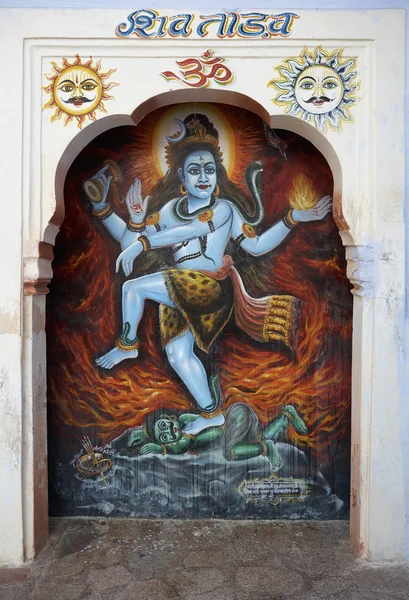 Religieuze hindoe-god schilderij — Stockfoto