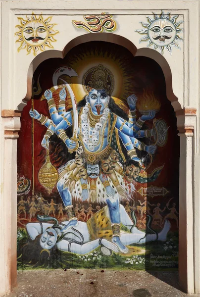 Religious hindu God painting — Stock Photo, Image