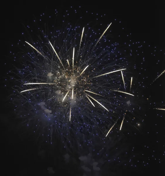 Feuerwerk am Strand — Stockfoto