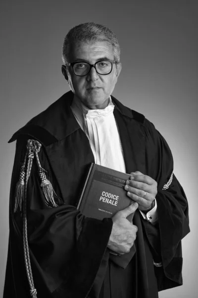 Italy, middle age lawyer studio portrait — Stock Photo, Image