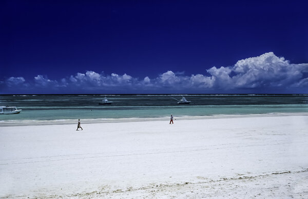 Kenya, Indian ocean, Malindi, view of the beach