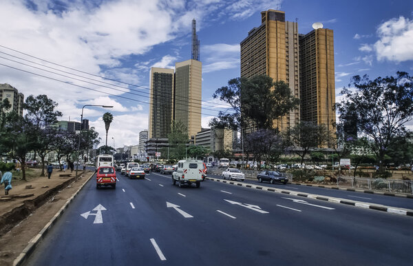 Kenya, Mombasa, view of the town