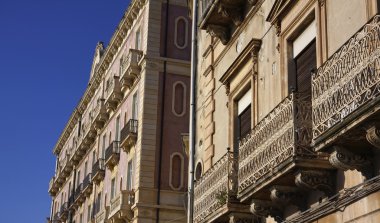 İtalya, Sicilya, siracusa, ortigia, eski Barok yapı