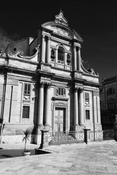 Baroque church facade — Stock Photo, Image
