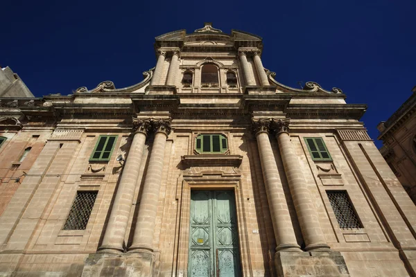 Baroque church facade — Stock Photo, Image