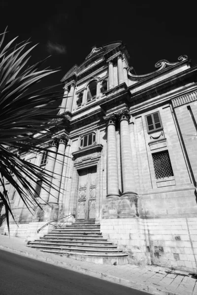 Baroque church facade — Stock Photo, Image