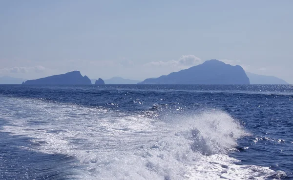 Panoramic view from the sea — Stock Photo, Image