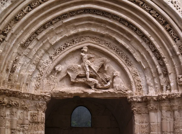 A gótikus Szent György-székesegyház portál — Stock Fotó