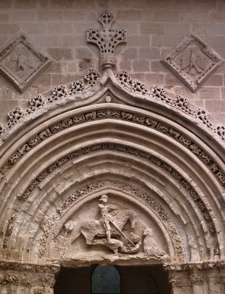 The gothic St. George Cathedral Portal — Stock Photo, Image