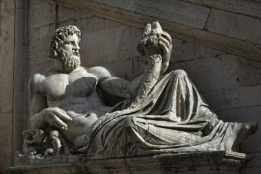 İtalya, Roma, campidoglio Meydanı, Roma heykeli