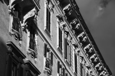 piazza venezia yakınındaki eski bina cephe